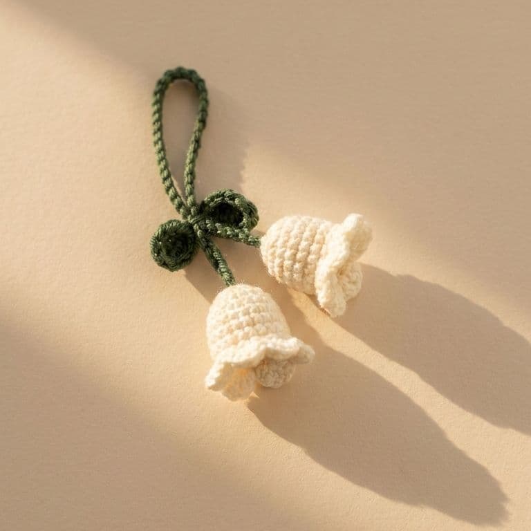 Crochet Lily of the Valley Charm